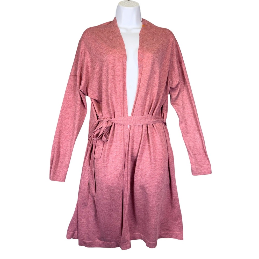 Moussy Belted Open Front Midi Cardigan Size Free Cozy Vintage Softcore‎ Chic